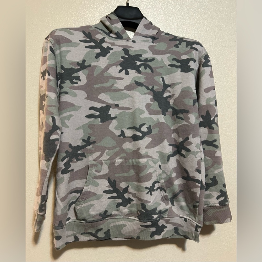 5th and Ryder kids camo pullover hoody sweater-size xl